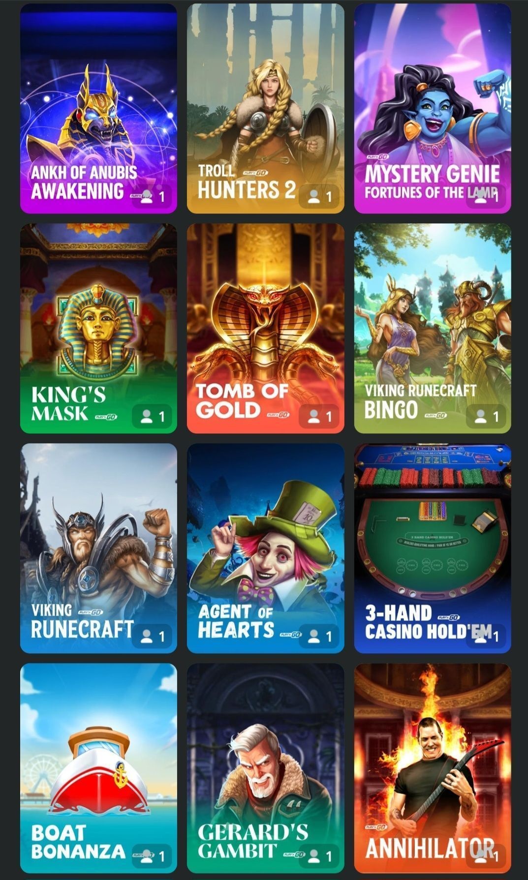 Vault Casino game